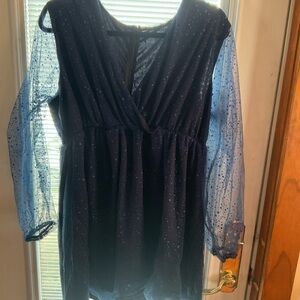 Elegant Navy Blue Kids Dress